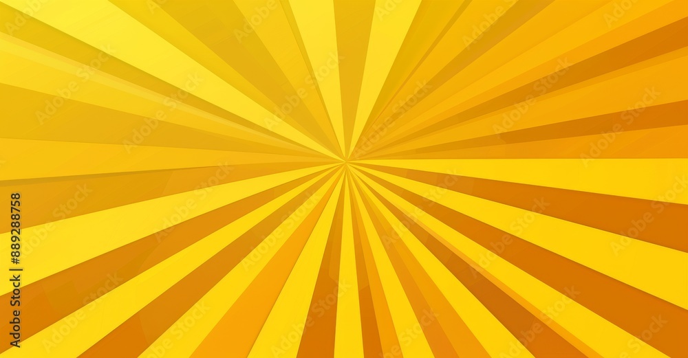 Obraz premium This abstract yellow orange pattern is made up of cartoon spirals and children's design style. Dynamic retro pop art texture is made up of moving lines all over the round. Sunny summer kid funny