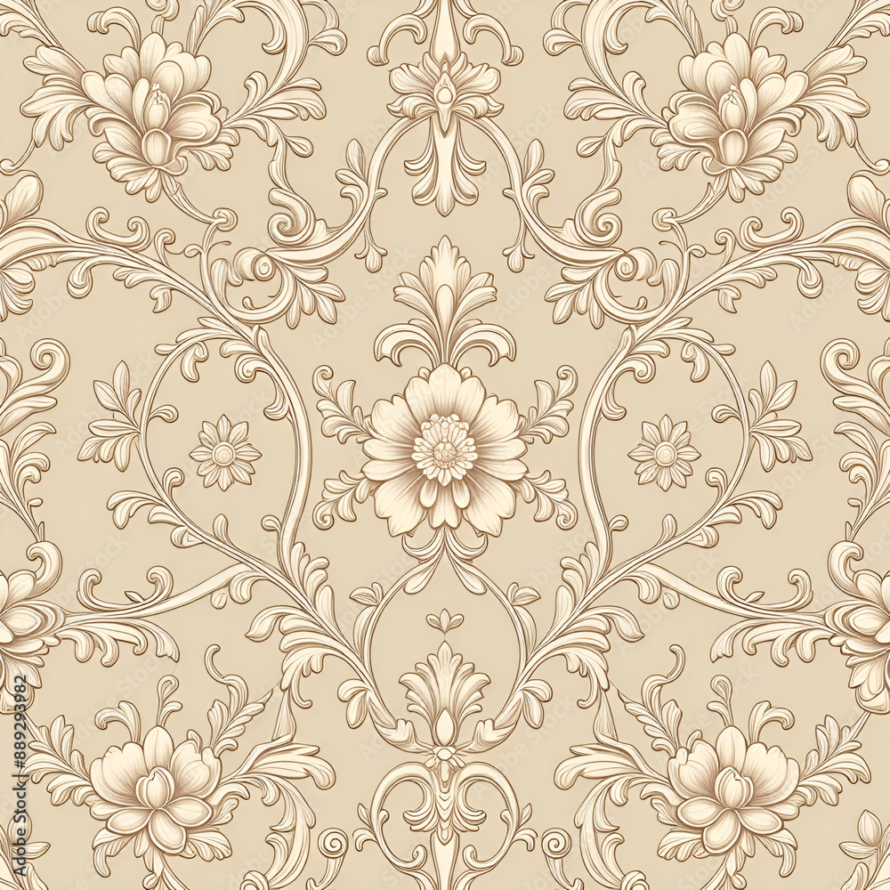 custom made wallpaper toronto digitalseamless pattern with flowers