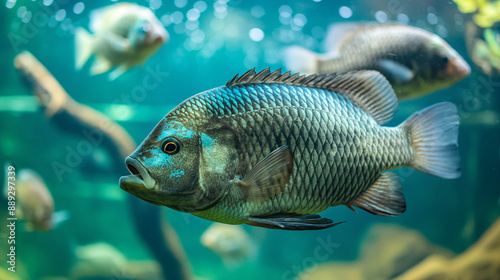 fish tilapia, Nile tilapia fish, fish swimming, Fresh raw fish, Fish tanks, fish farming