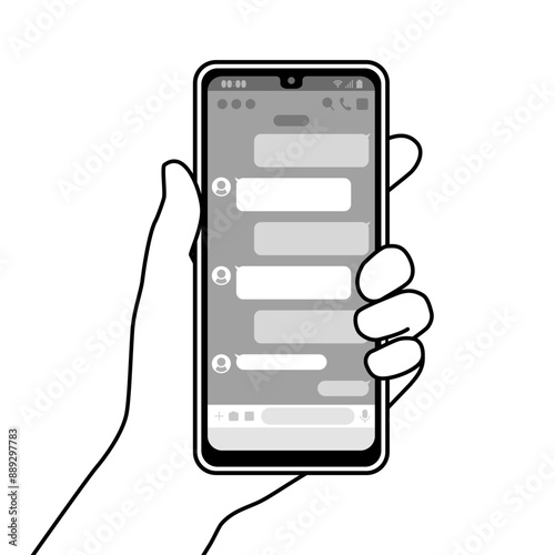 スマホのチャット画面