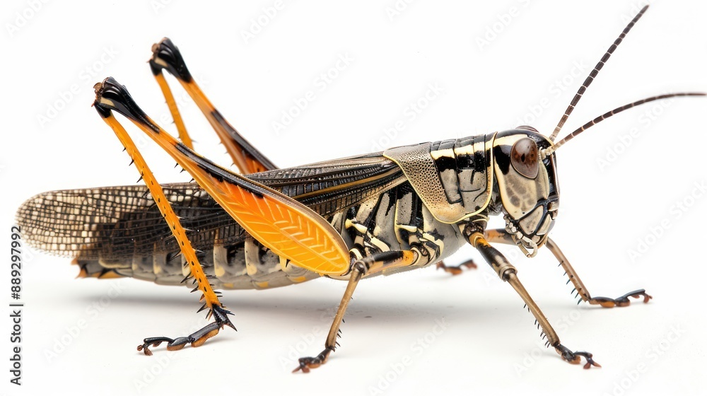 Fototapeta premium Meganeura full body on white background