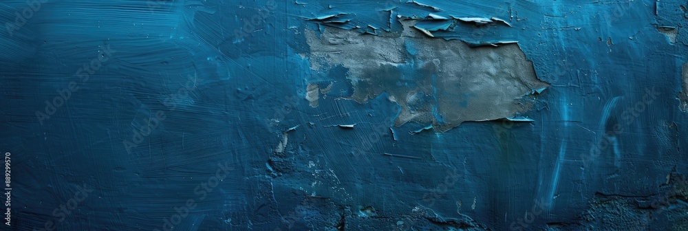 Aged Blue Paint Texture on Rough Surface Aged Blue Paint Texture on Rough Surface