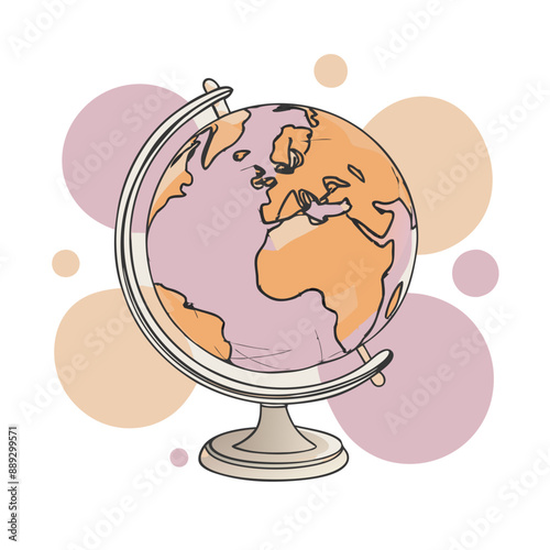 illustration of a globe