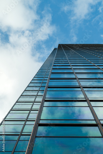 close-up of skyscraper in the sky
