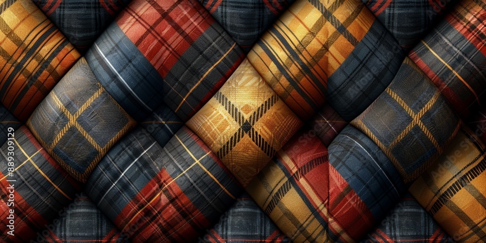 Plaid Pattern Background Banner Plaid Pattern Background Banner