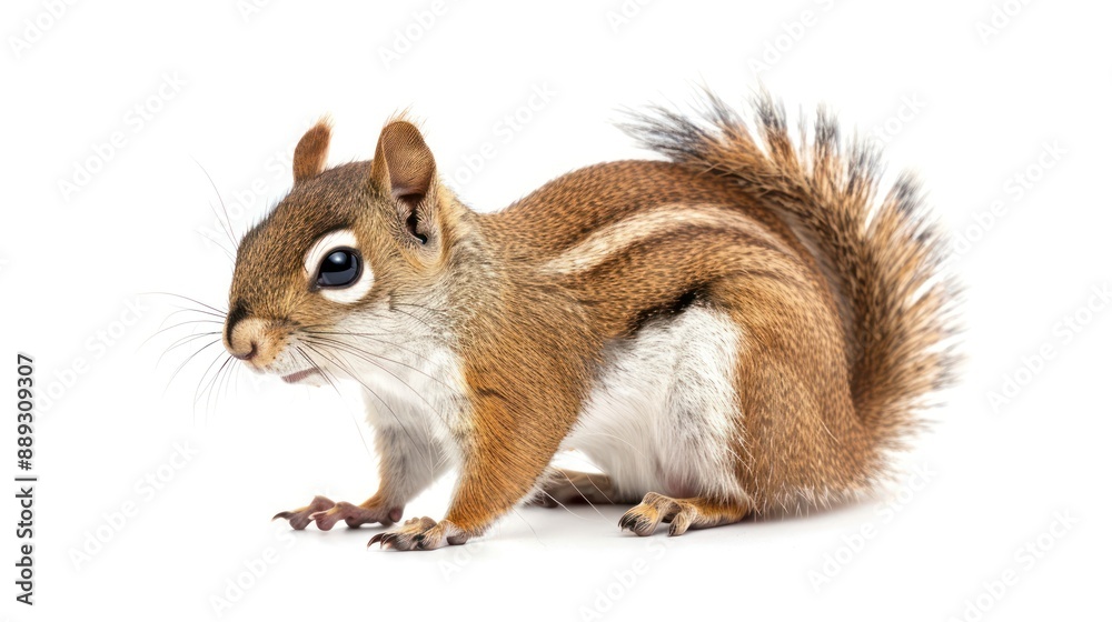 Japanese Squirrel full body on white background Japanese Squirrel full body on white background