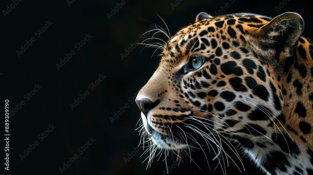 Javan Leopard with minimalist style Javan Leopard with minimalist style