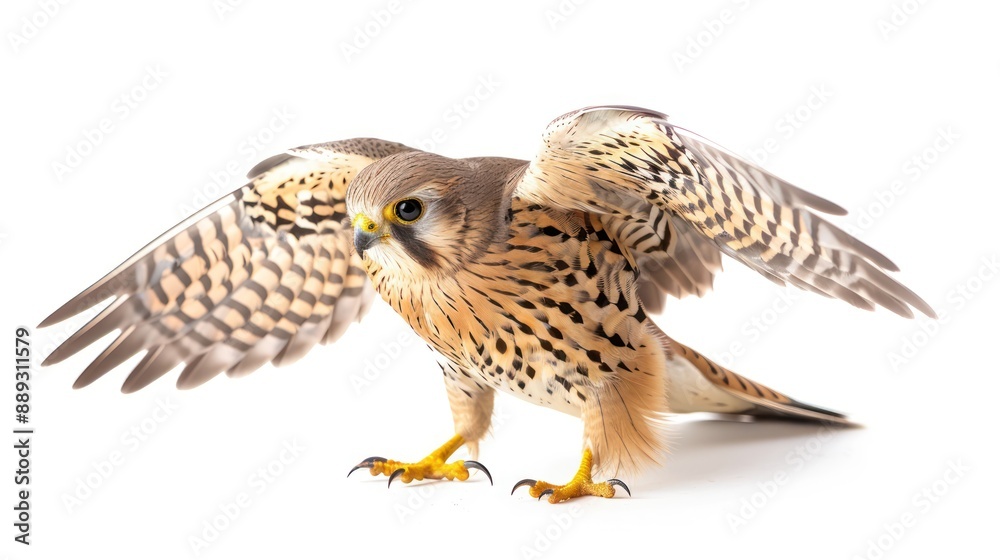 Obraz premium Kestrel full body on white background
