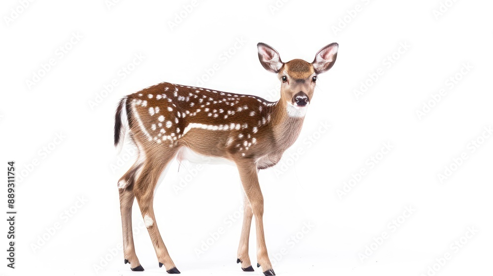 Key Deer full body on white background