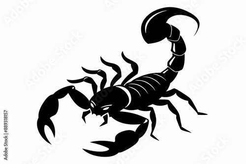 Scorpion, scorpion icon vector, scorpion tattoo. vector illustration

