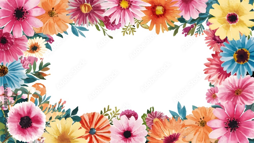 A watercolor painting of leaves with a white background A watercolor painting of leaves with a white background