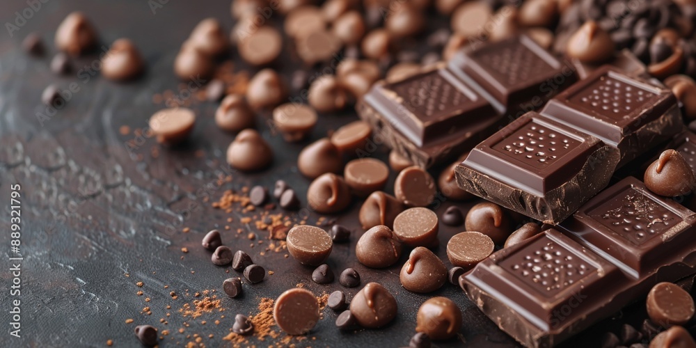 Chocolate Background with Blank Space for Lettering Chocolate Background with Blank Space for Lettering