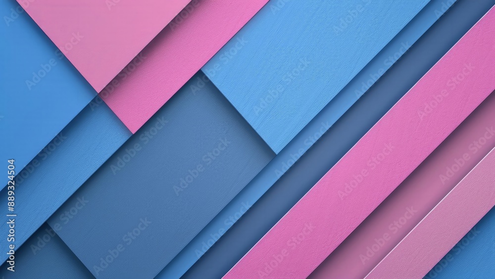 Fototapeta premium Abstract background of colorful paper stripes in blue, pink and purple colors