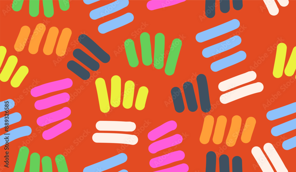 Obraz premium Abstract background with hand drawn pattern design