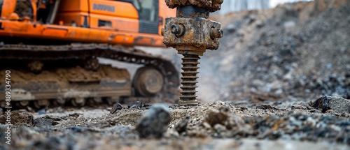 AI generator image of professional photopgraphy of engineering and geotechnical and structural works. Use a company style