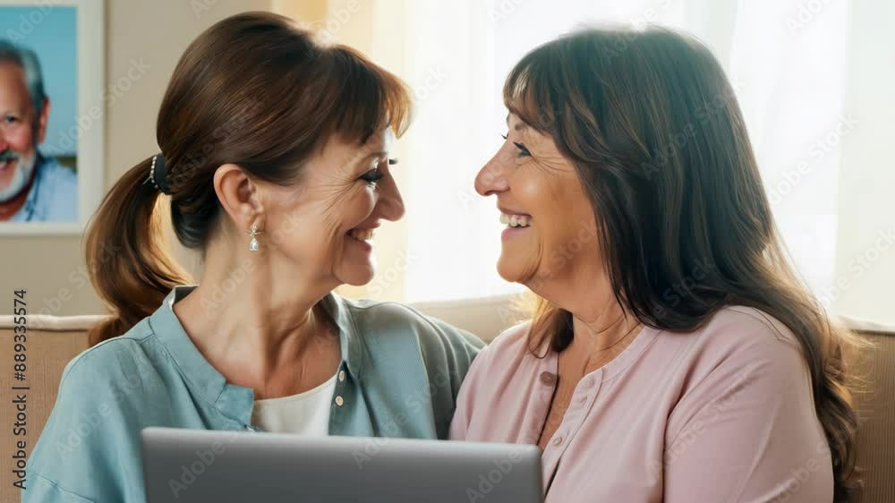 Happy Women Sharing a Joyful Moment Together