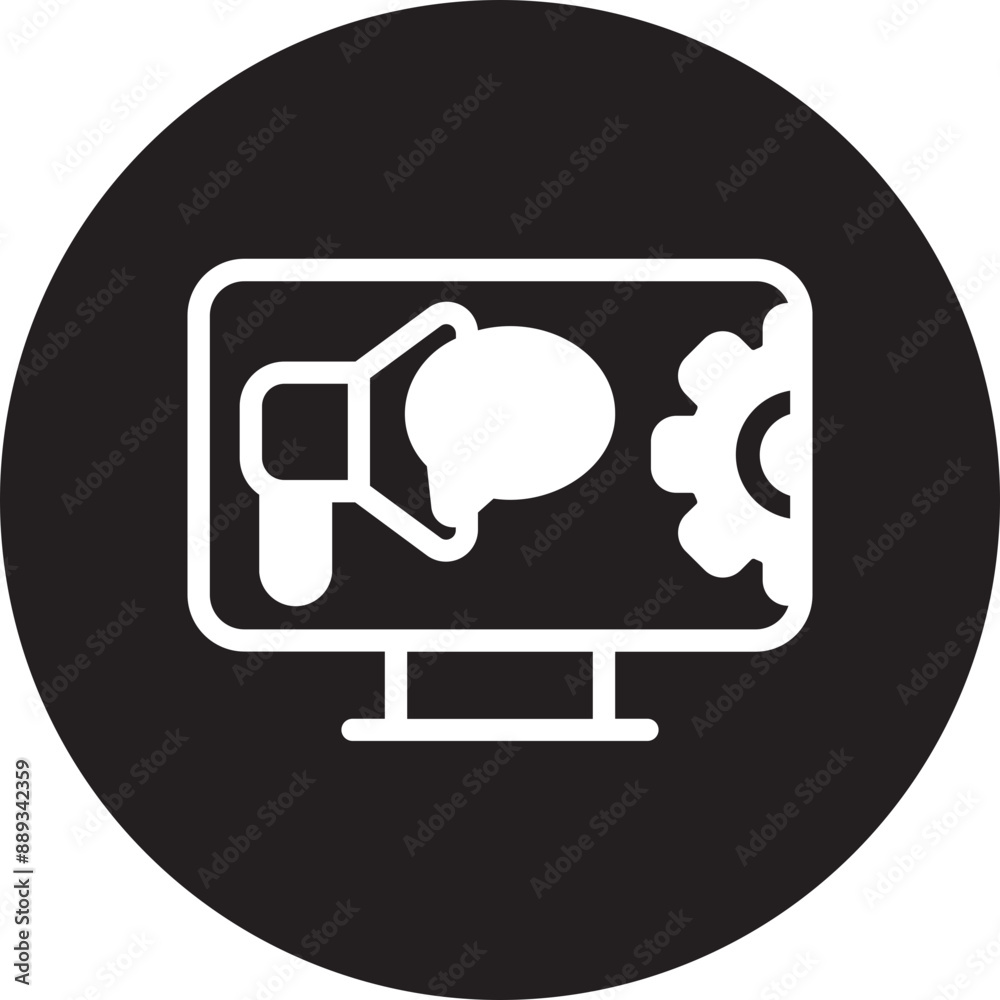marketing automation glyph icon marketing automation glyph icon