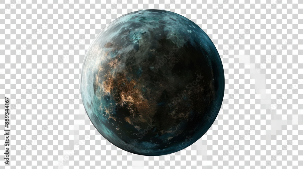 A fantasy planet isolated on transparent A fantasy planet isolated on transparent