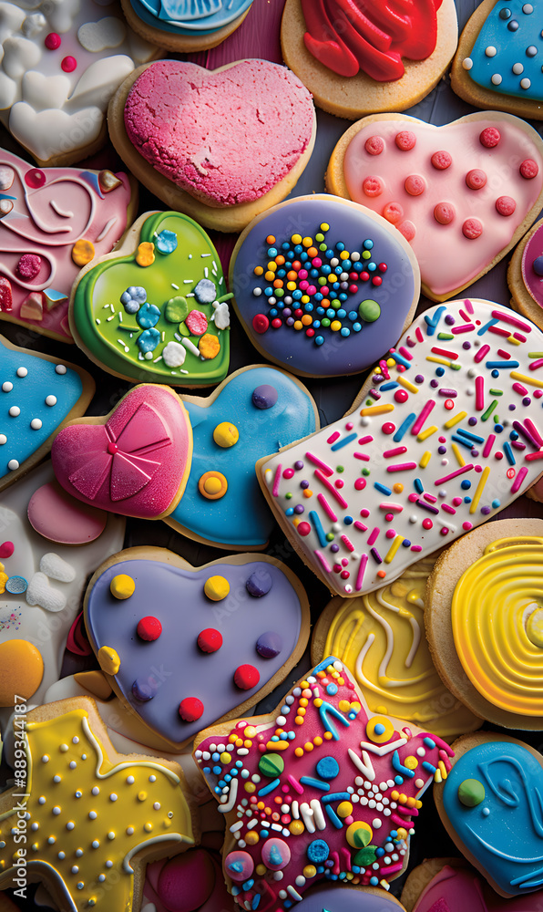 cookies and bread in an illustrator doodle graphic style cookies and bread in an illustrator doodle graphic style