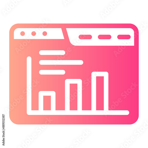 customer relationship management gradient icon