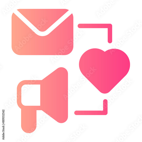 work flow gradient icon