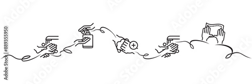 Illustration of handwash