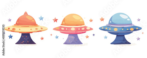 Retro arcade with colorful cabinets and flashing lights. Vector flat minimalistic isolated illustration.