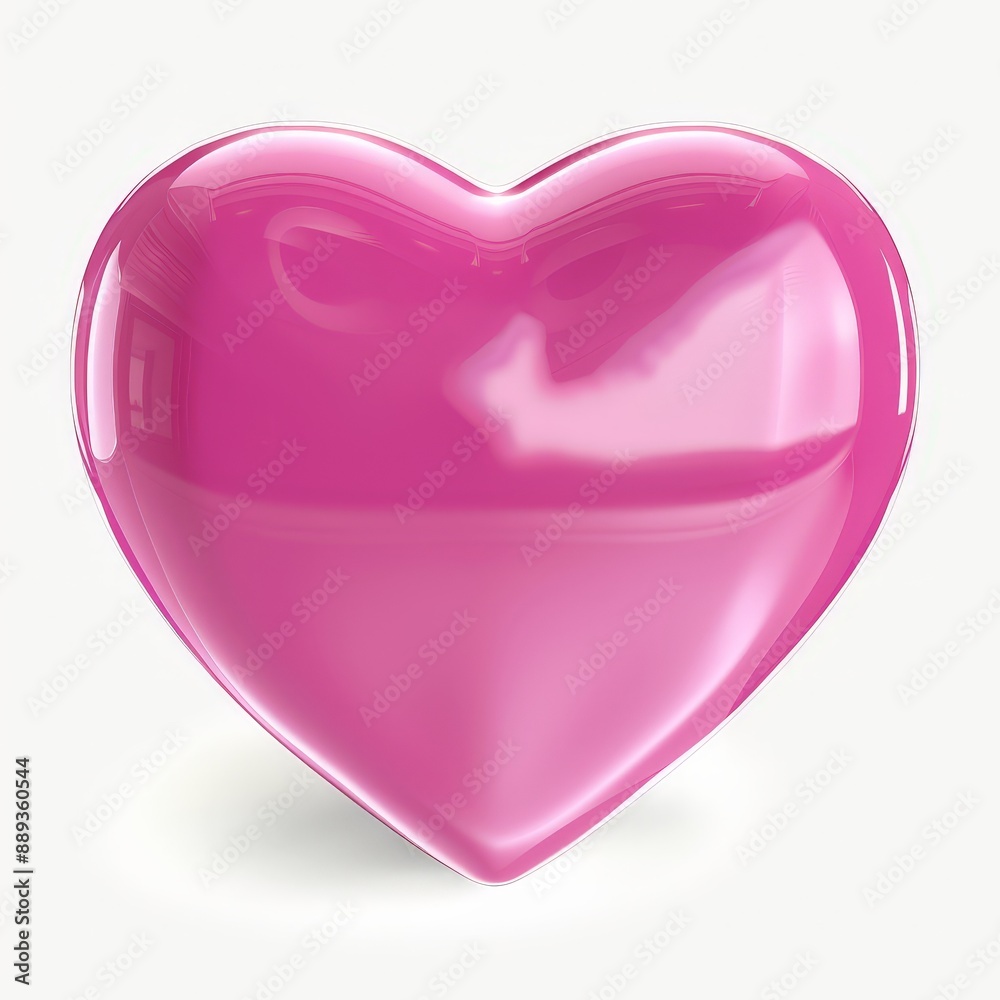 The sharp focus and vibrant pink color of this heart make it a visually appealing and eye-catching element. The sharp focus and vibrant pink color of this heart make it a visually appealing and eye-catching element.
