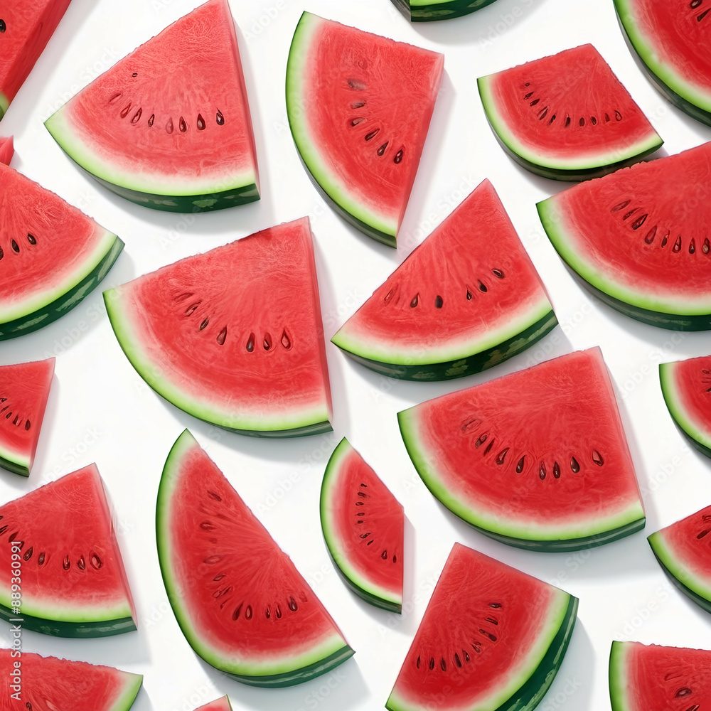 Pieces of watermelon.