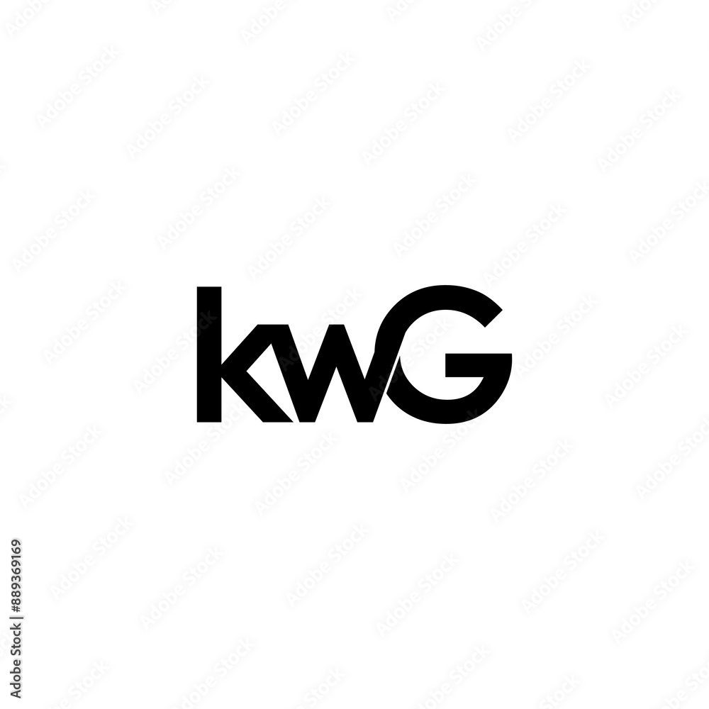 Fototapeta premium kwg initial letter monogram logo design