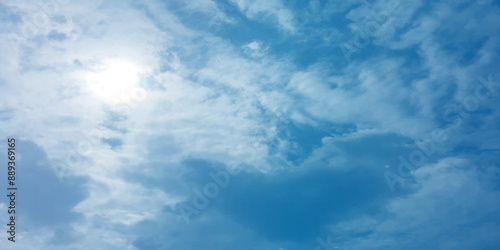 sunlight blue sky winter morning love deep clouds effect art paint cover page banner template use pattern lovely image surface splashed storm specific effect on the backdrops cumulus atmosphere.