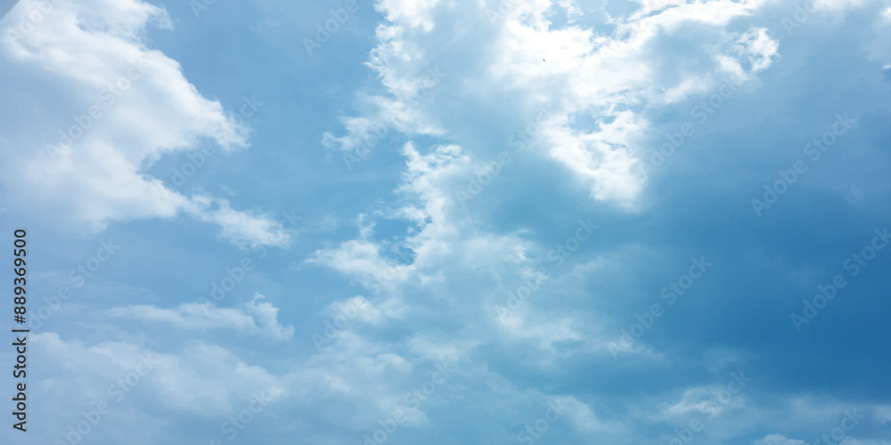 Obraz premium sunlight blue sky winter morning love deep clouds effect art paint cover page banner template use pattern lovely image surface splashed storm specific effect on the backdrops cumulus atmosphere.