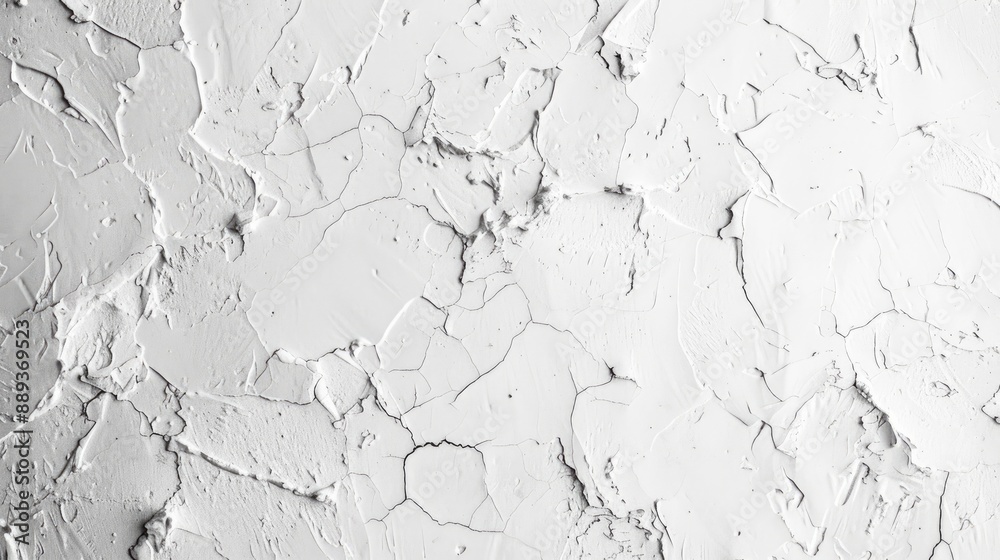 Fototapeta premium Texture of Stucco Background in White