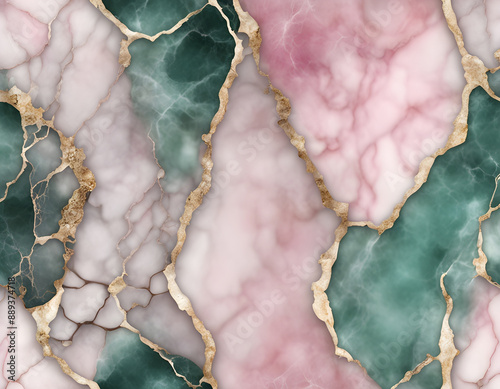 Transparent pink red white cracked jade cut marble background