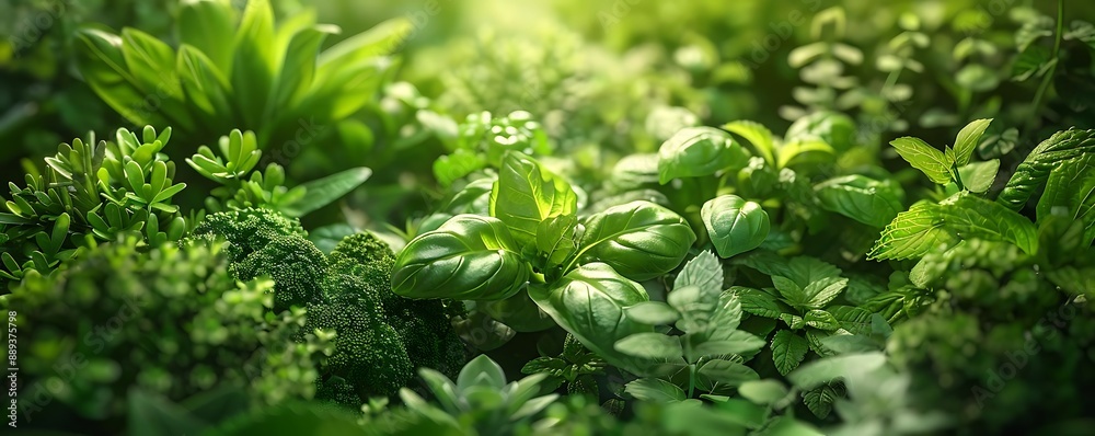 Green Lush Greenery Illustration Green Lush Greenery Illustration