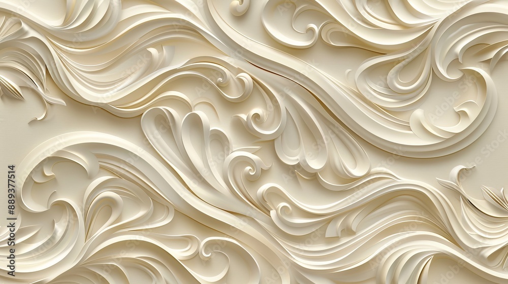 Beige and gold colored geometric silk wave texture background wallpaper Beige and gold colored geometric silk wave texture background wallpaper