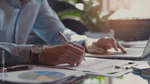 Financial accountant planner meeting business cousultation introduction