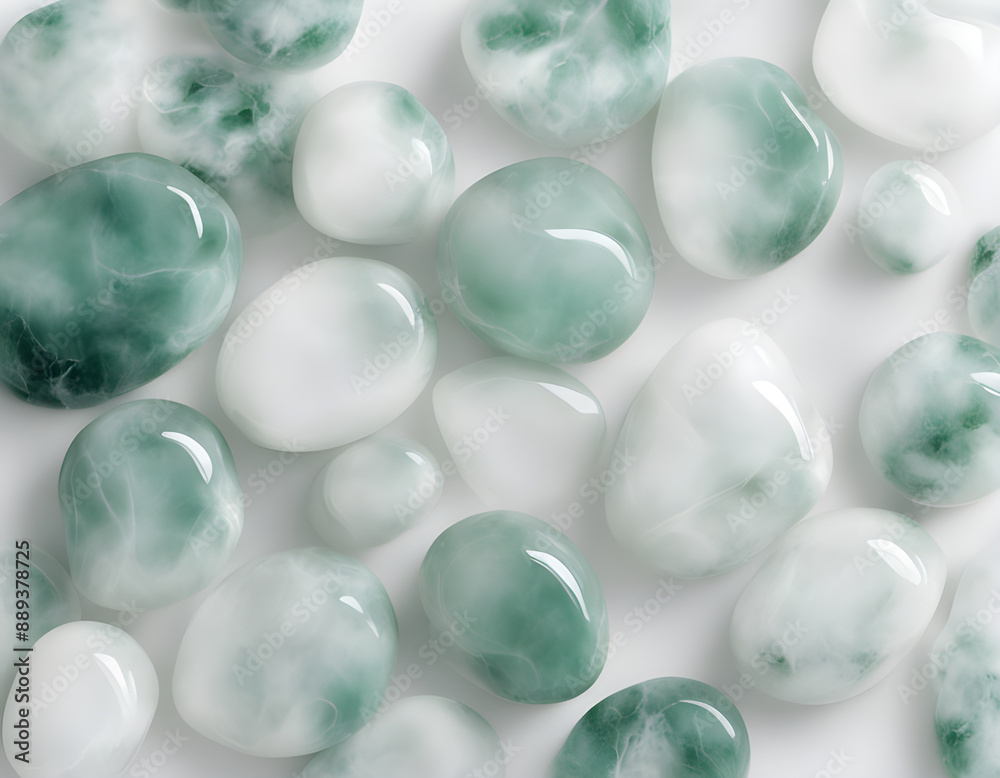 Transparent white cracked jade marble background Transparent white cracked jade marble background
