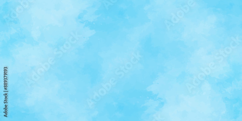 Blue sky with cloud .Beautiful blue sky with white clouds .bright cloud cover in the sun calm clear winter air background .gradient light white background.	