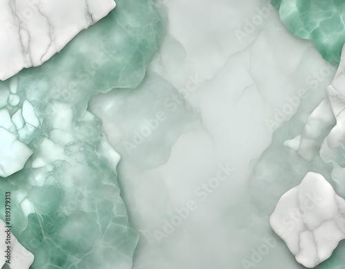 Wallpaper Mural Transparent white cracked jade marble background Torontodigital.ca