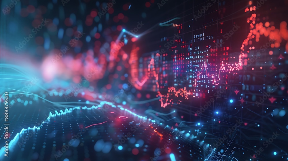 Dynamic animation of a stock market graph pulsating like a heartbeat, illustrating the pulse of financial markets. Dynamic animation of a stock market graph pulsating like a heartbeat, illustrating the pulse of financial markets.