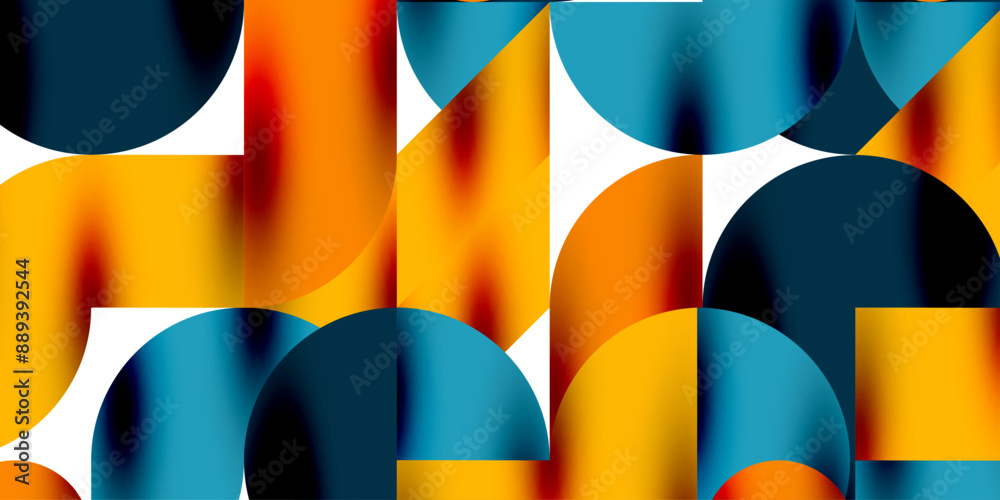 Tech minimal circular shapes geometric art. Vector modern circles Tech minimal circular shapes geometric art. Vector modern circles