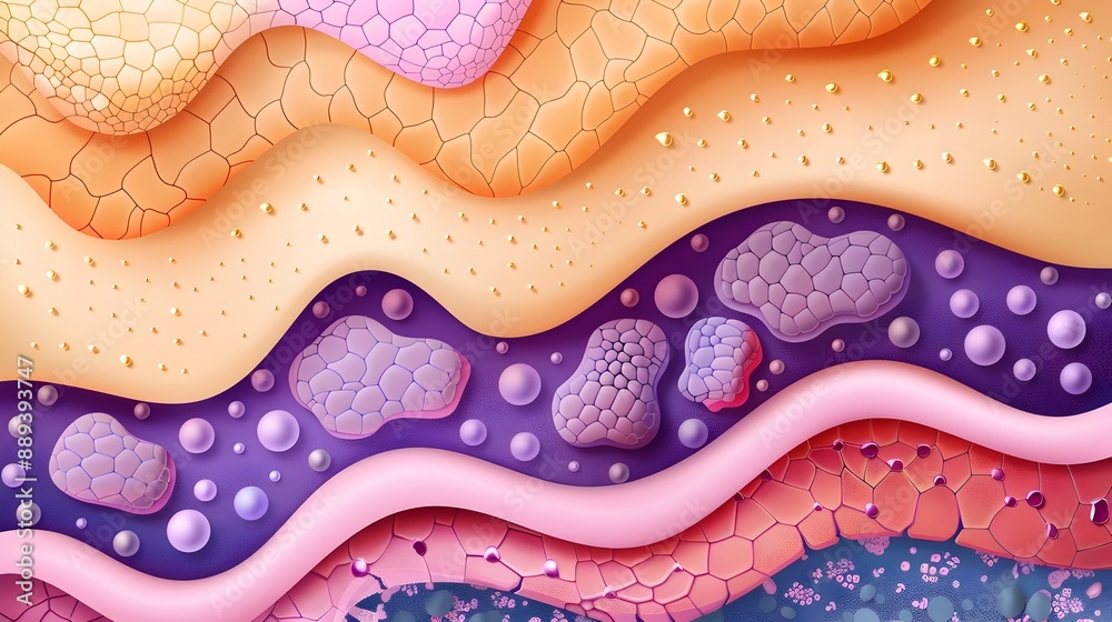 Mesmerizing Abstract Fluid Waves and Shapes in Vibrant Colors