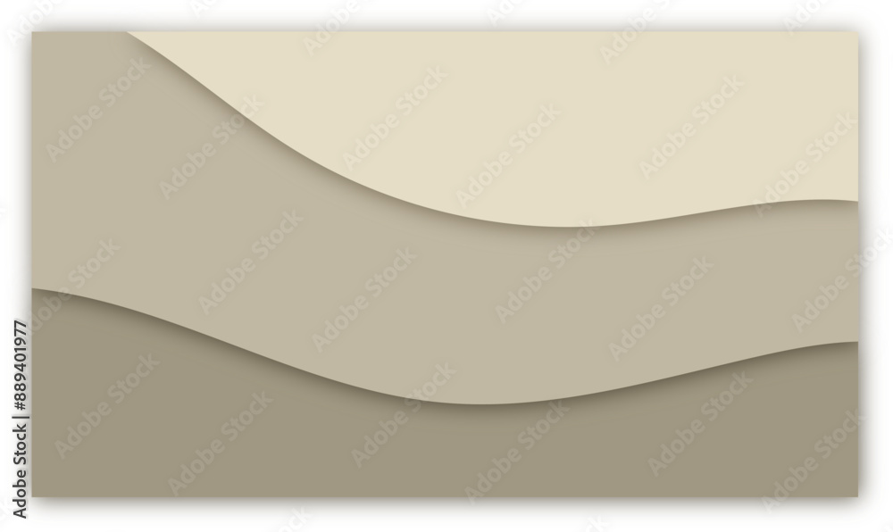 Obraz premium Abstract paper cut shape wave background