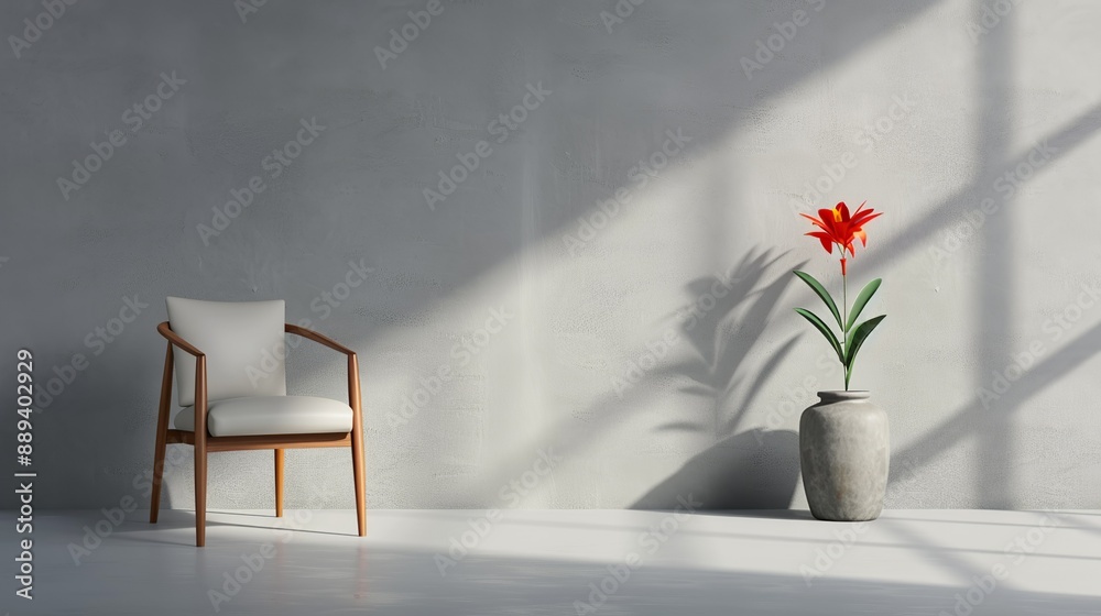 Image showcasing Polished concrete wall texture with elegant simplicity, ideal for ...
