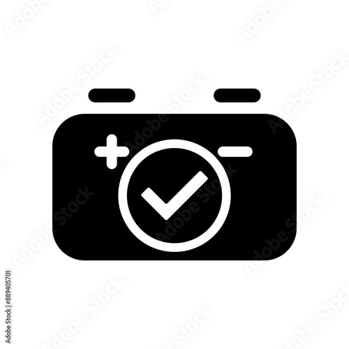 Battery icon template photo