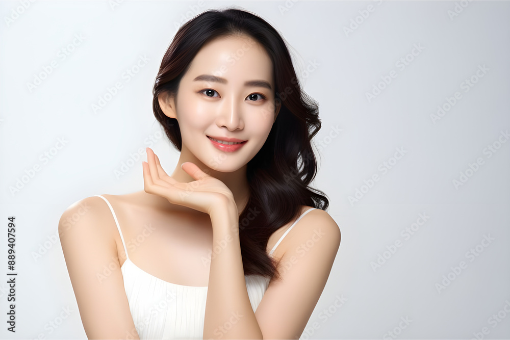 asian beauty indian beauty fresh skin long black hair in summer dress smailing in happy mode asian beauty indian beauty fresh skin long black hair in summer dress smailing in happy mode