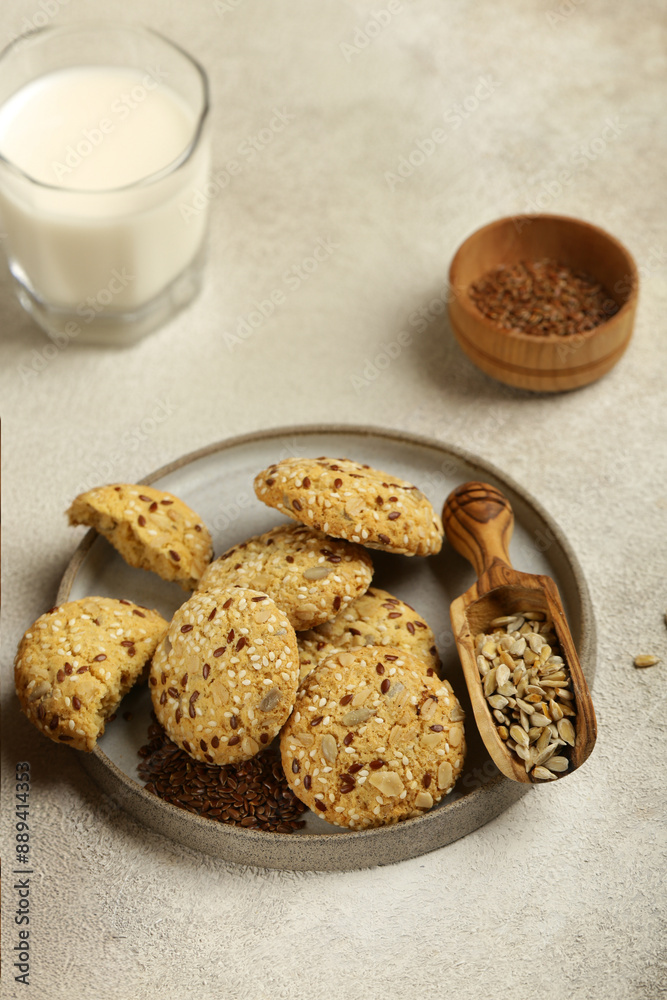 cookies with flax seeds and sunflower seeds cookies with flax seeds and sunflower seeds