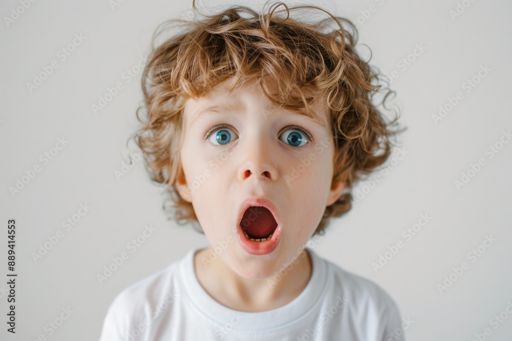 Surprised Child with Wide Eyes and Open Mouth
Surprised Child with Wide Eyes and Open Mouth