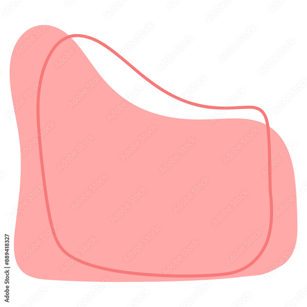 Abstract Pink Blob Shapes Element Abstract Pink Blob Shapes Element